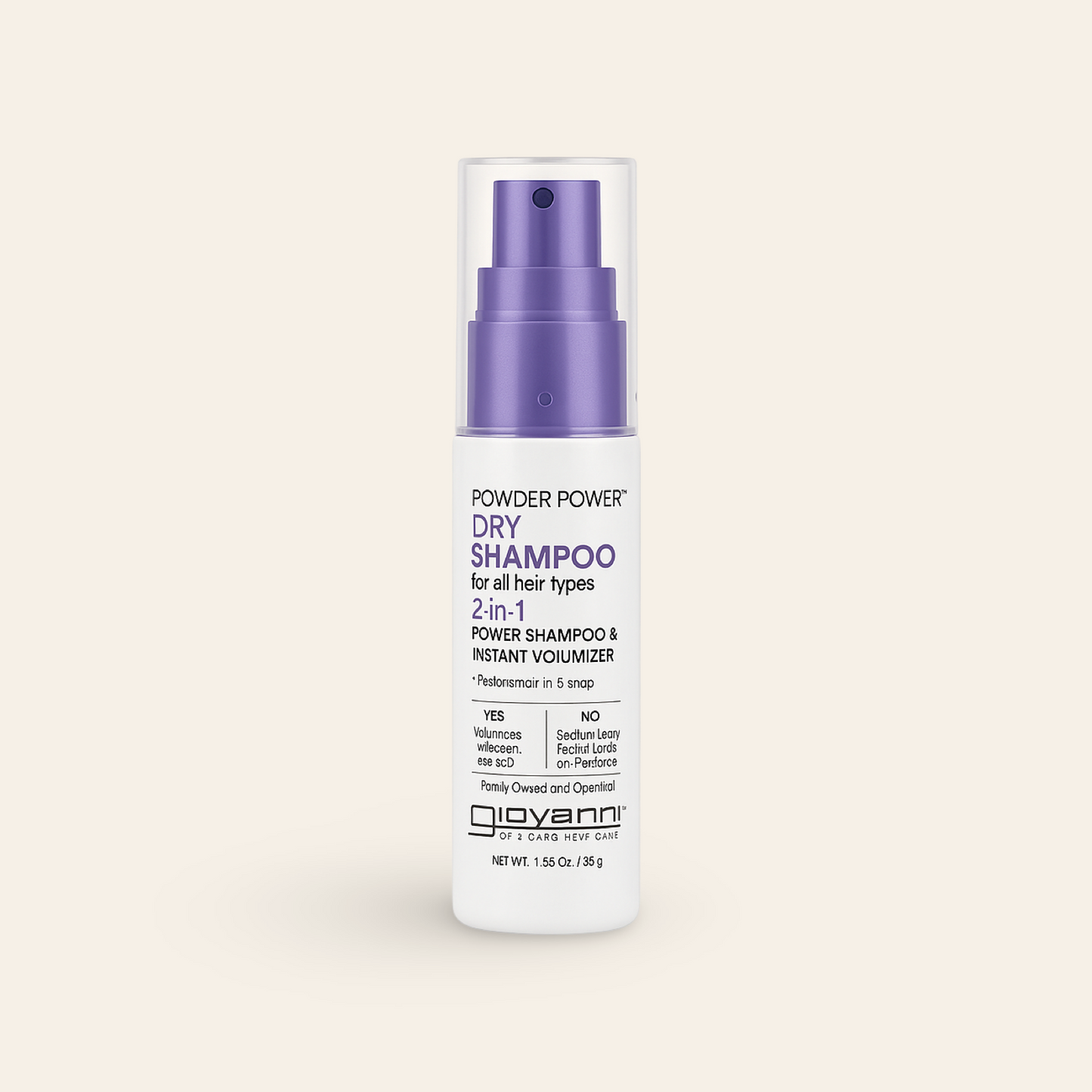 Giovanni Dry Shampoo, 2-in-1 Power Shampoo and Instant Volumizer