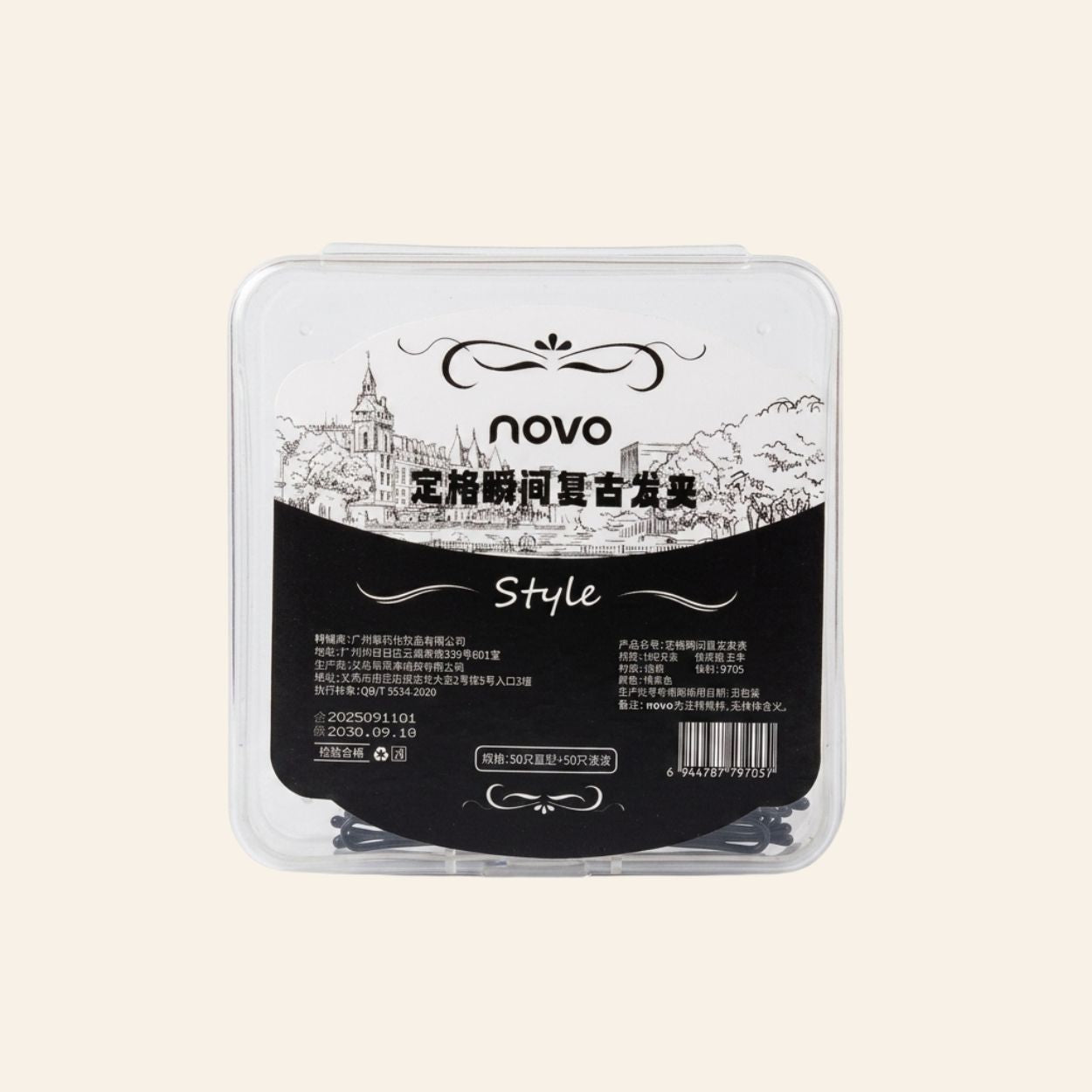 NOVO Vintage Bobby Pin Set (100 Count)