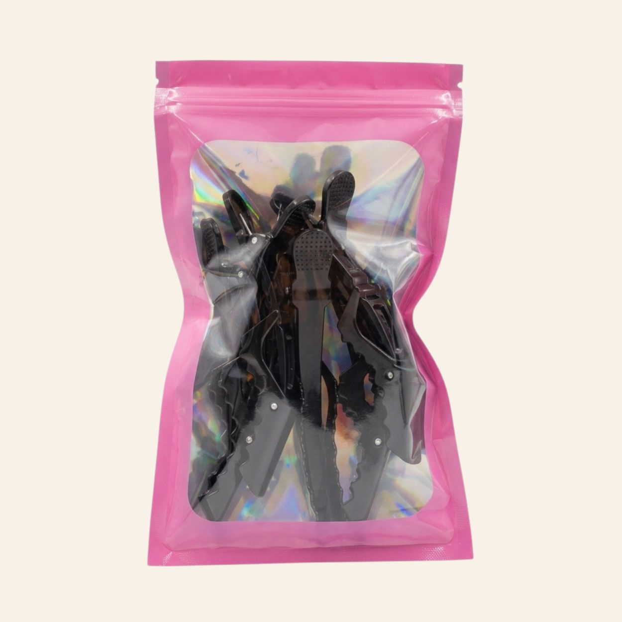 Black Alligator Hair Clips (5 Pack) – 4.5 Inch Sectioning Clips