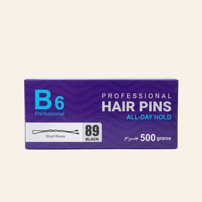 B6 PROFESSIONAL HAIR PINS - N 89 - BLACK - 500g