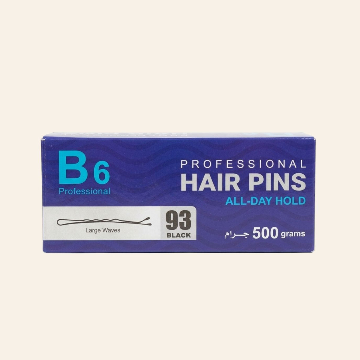 B6 PROFESSIONAL HAIR PINS - N 93 - BLACK - 500g
