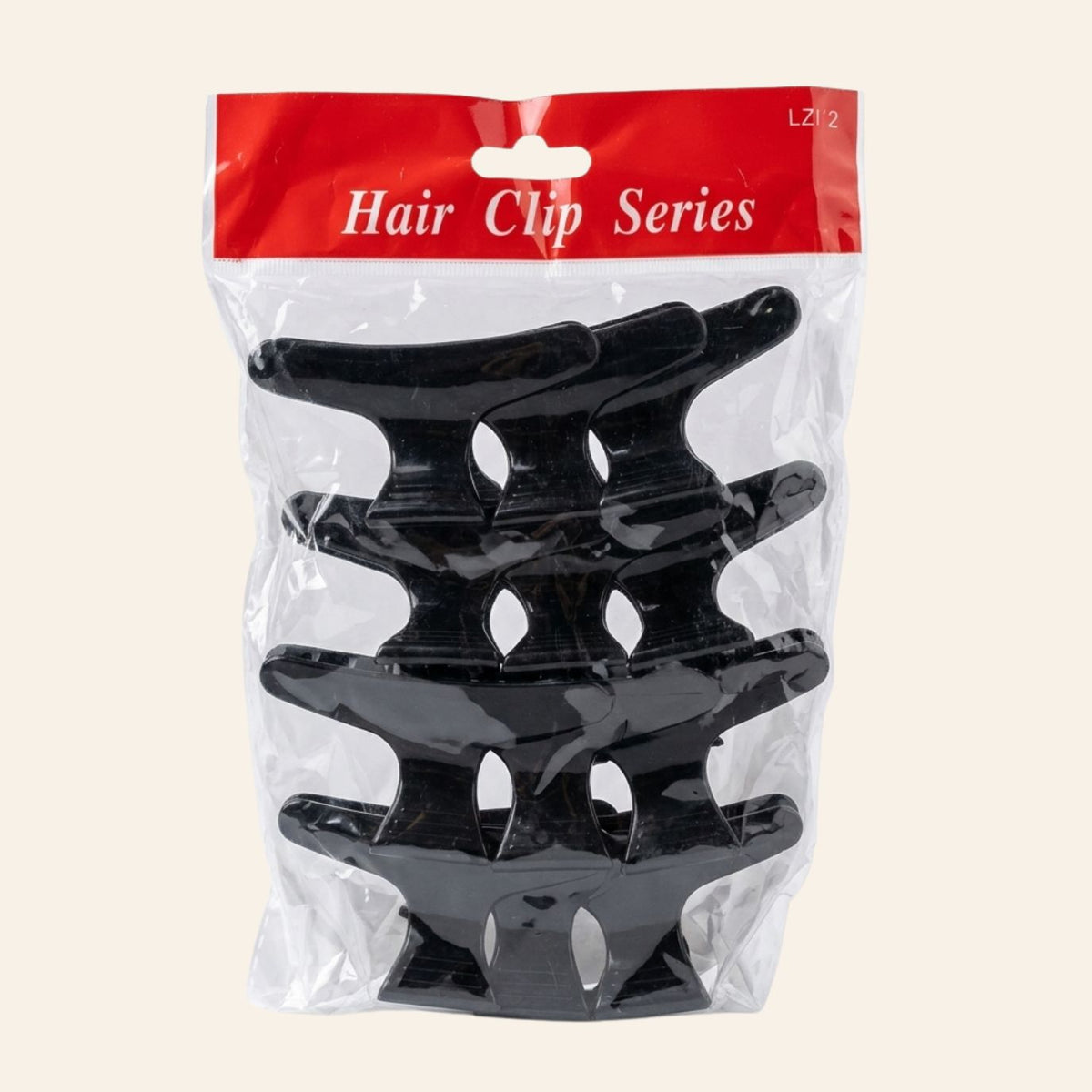 BEAUTY WAY HAIR CLIPS BLACK-1X12 PCS