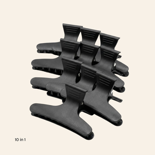 Black Claw Clips for Thick Hair (10 in 1 Set) – 3 Inch
