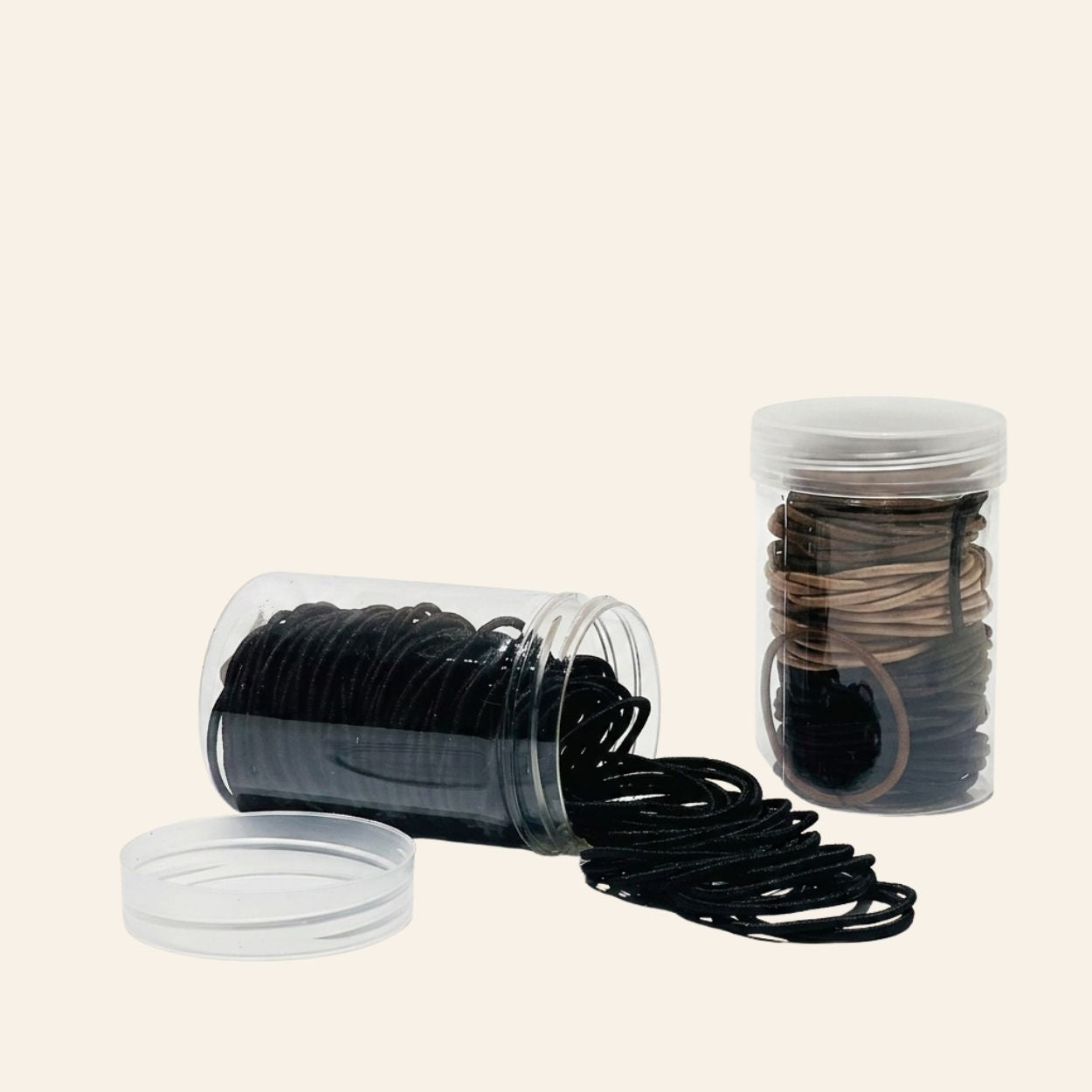 Black Elastic Hair Ties (Bulk Pack) – 1.4 Inch