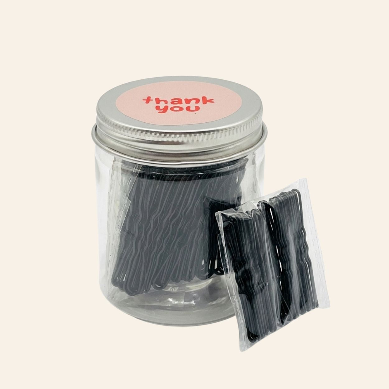 Black Bobby Pins (100 Count) – 1.9 Inch