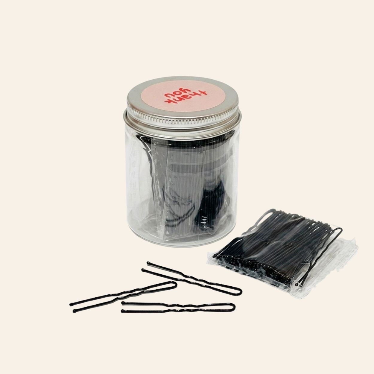 Black Bobby Pins (100 Count) – 1.9 Inch