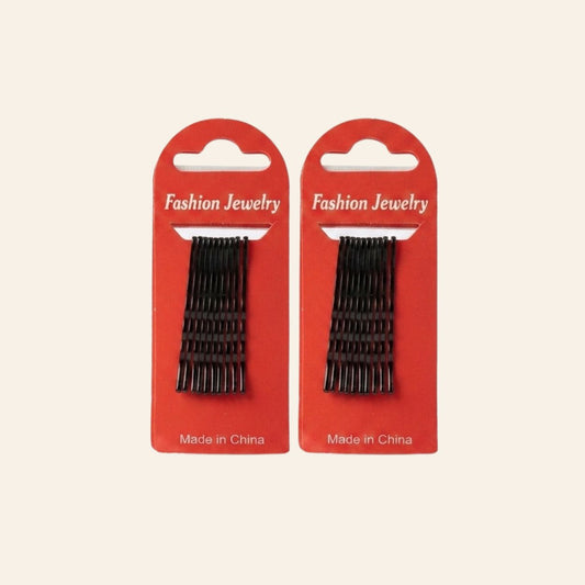 Black Bobby Pins Combo (10 in 1 Set) – 1.8 Inch