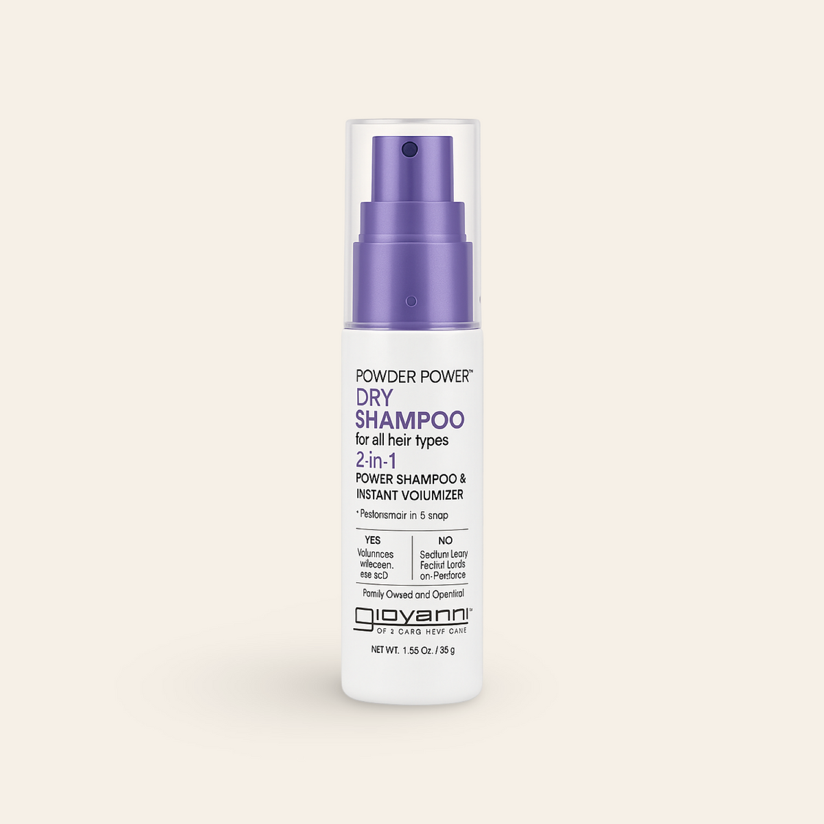 Giovanni Dry Shampoo, 2-in-1 Power Shampoo and Instant Volumizer