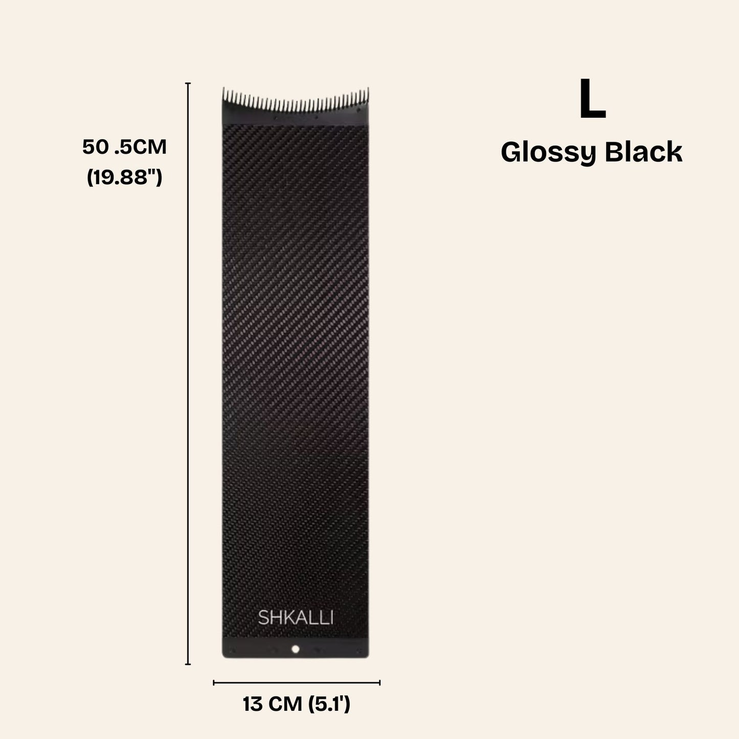 SHKALLI Carbon Fiber Board | Glossy Black (L)