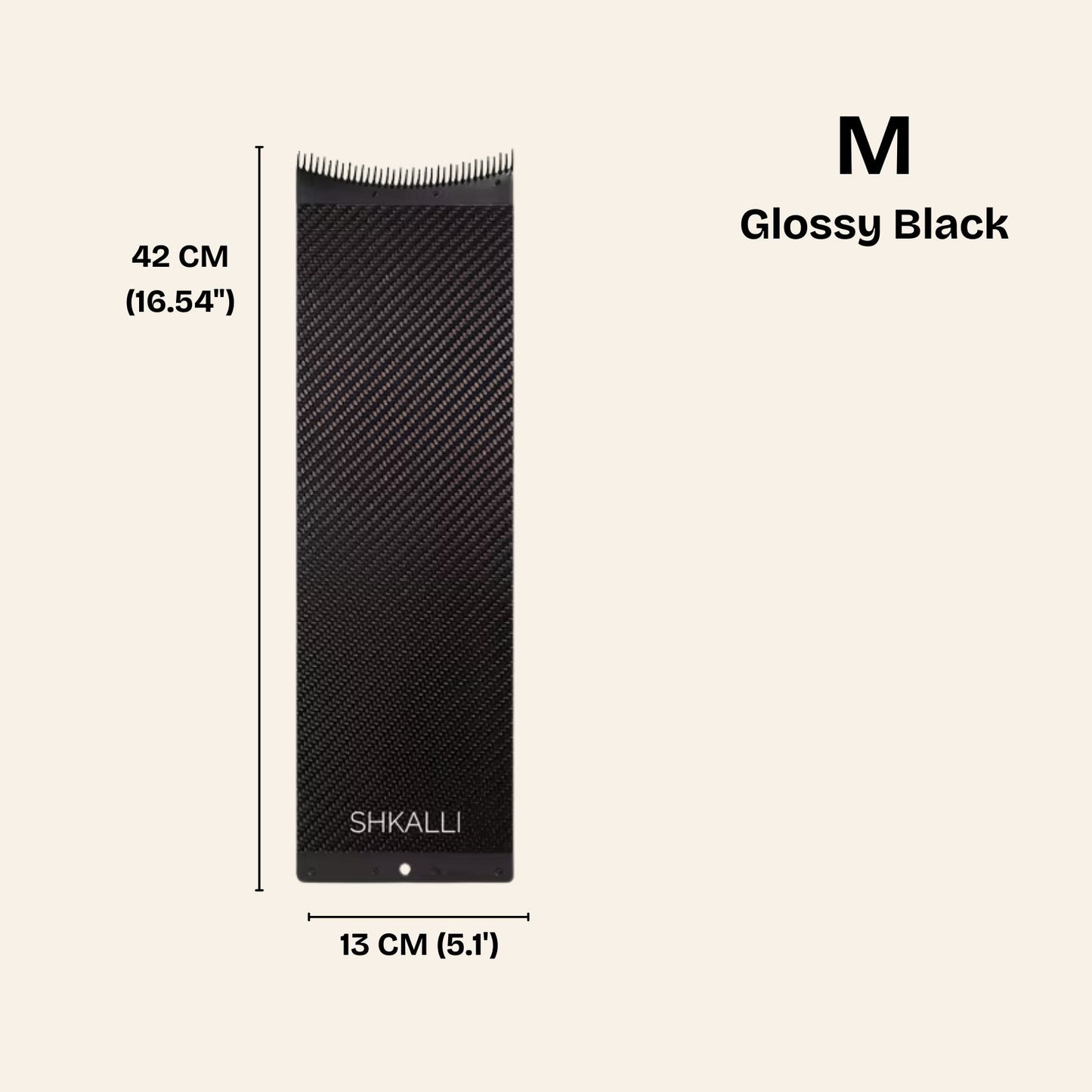 SHKALLI Carbon Fiber Board | Glossy Black (M)