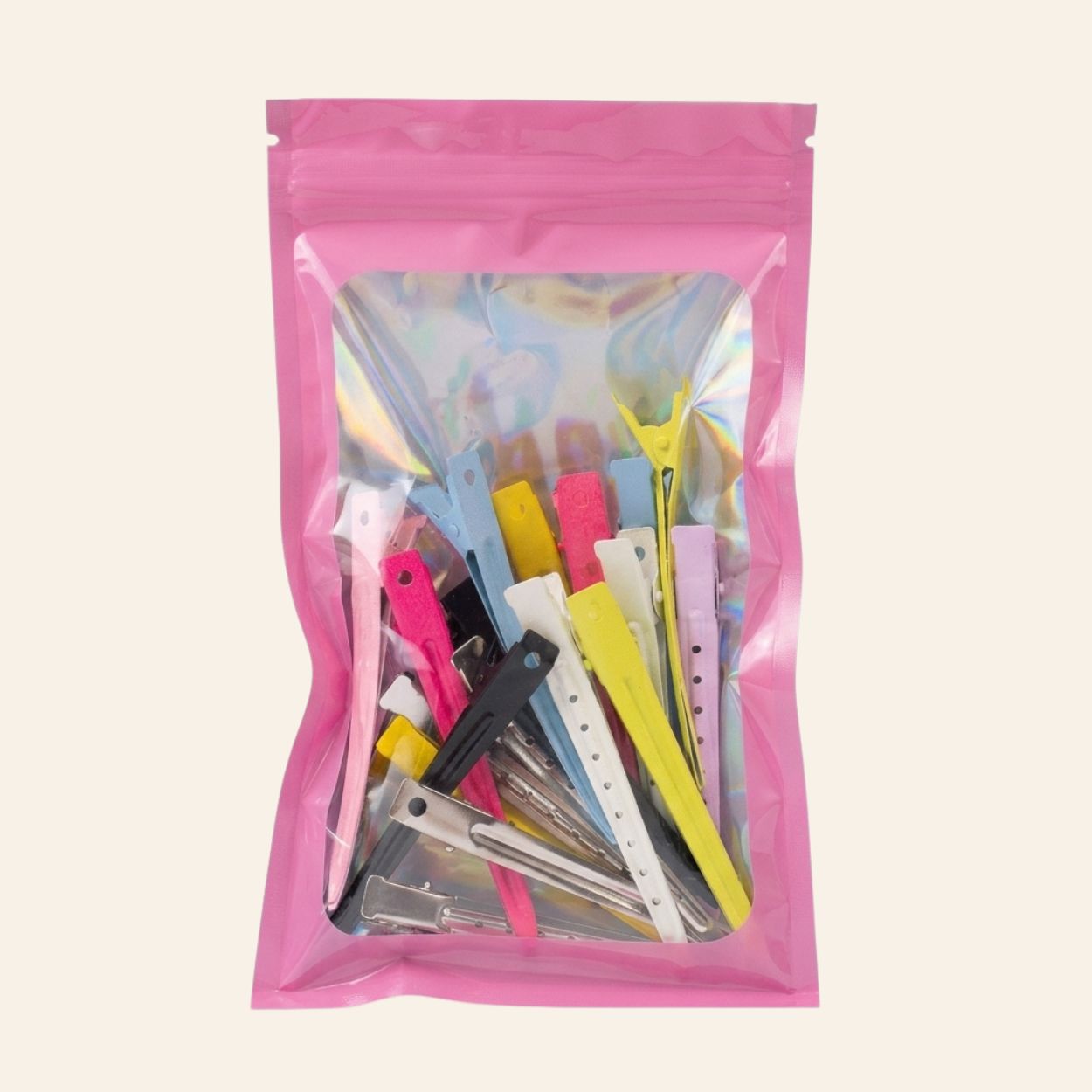 Colorful Duckbill Hair Clips (21 Pack) – 3.4 Inch Metal Sectioning Styling Clips