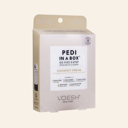 Voesh Pedi In a Box O2 Fizz 5 Step - Coconut Cream