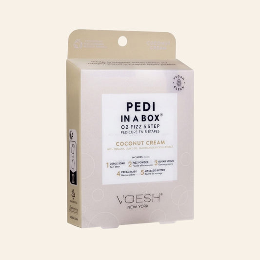 Voesh Pedi In a Box O2 Fizz 5 Step - Coconut Cream
