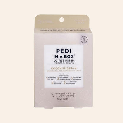 Voesh Pedi In a Box O2 Fizz 5 Step - Coconut Cream