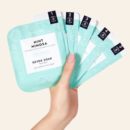 Voesh Pedi In A Box O2 Fizz 5 Step - Mint Mimosa